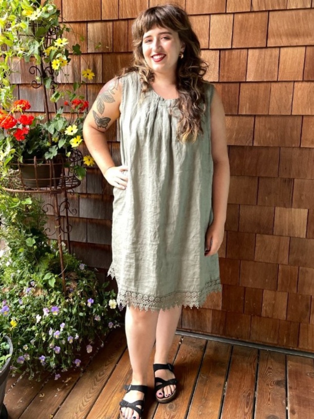 Bellambra Sage Eyelet Midi Dress - 2X